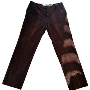 Lauren Ralph Lauren Men’s Corduroy Dress Pants Brown 36x32 Classic Fit